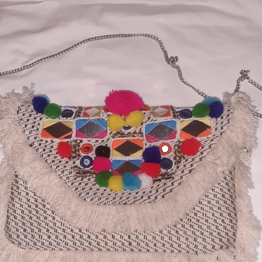 Circus crossbody pom pom bag NWOT